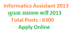 Informatics Assistant vacancy 2013
