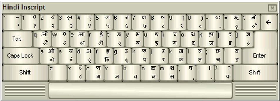 Inscript layout for CPCT