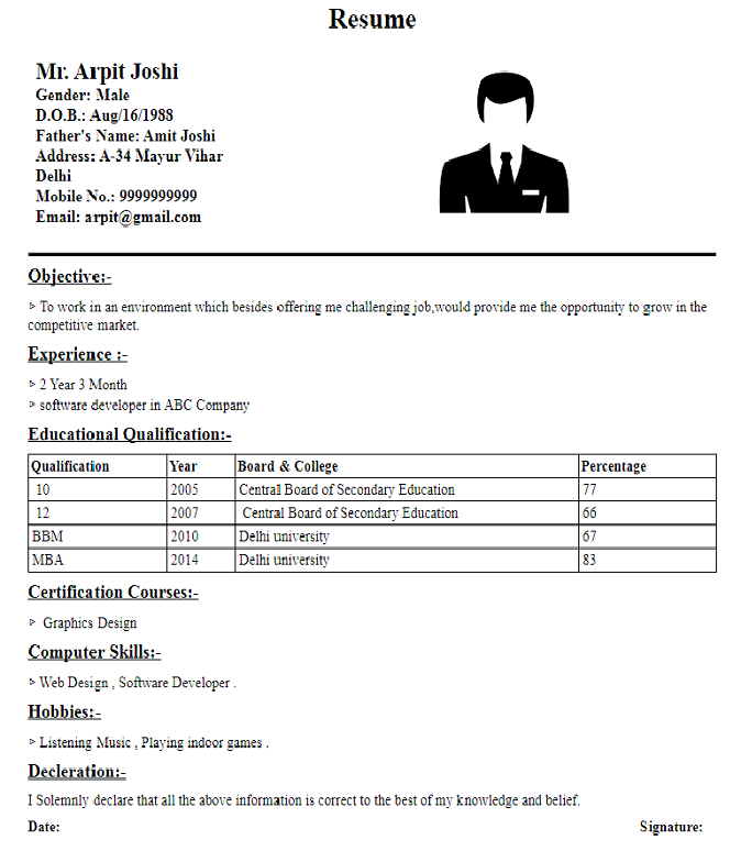 Resume Maker Resume Builder Resume Sample Resume Format