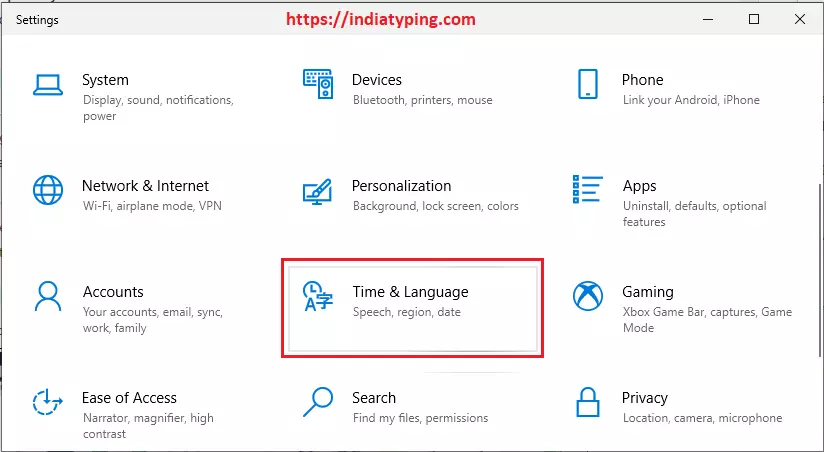 Install Hindi Inscript keyboard Windows10