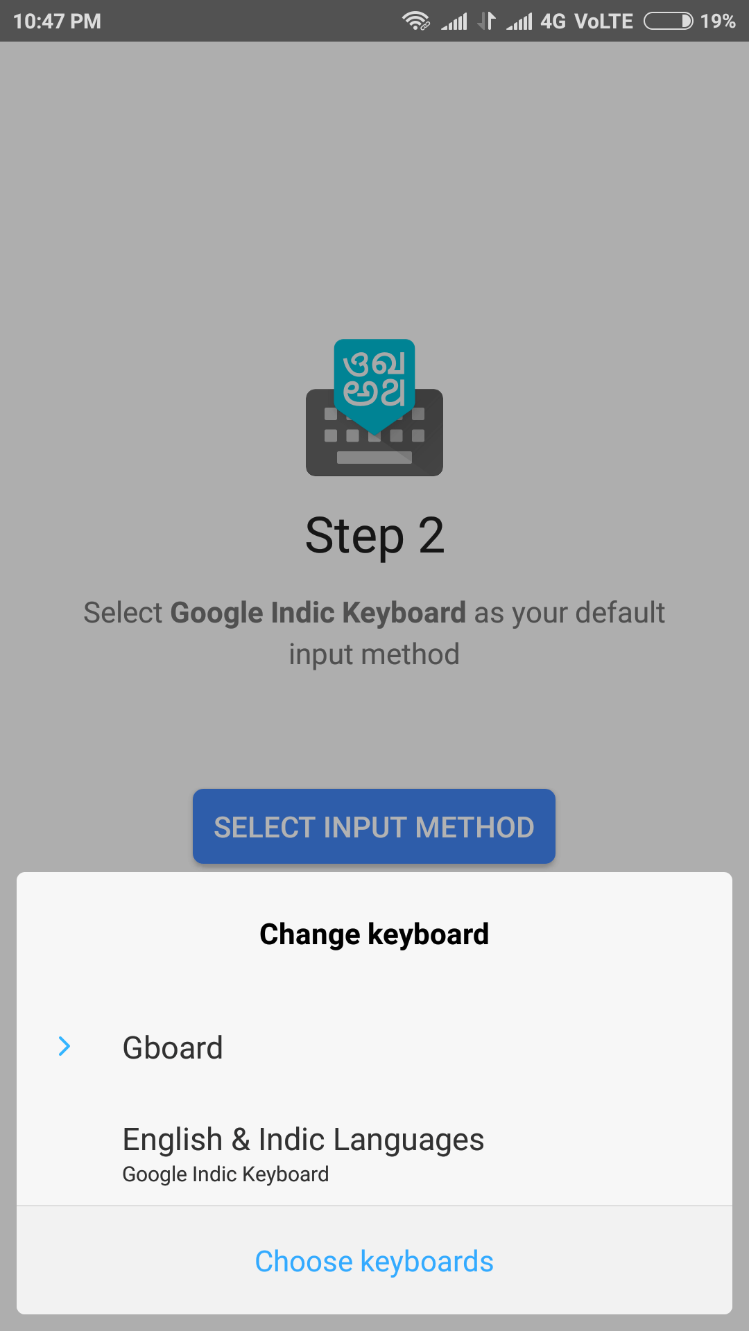 setup hindi input in android